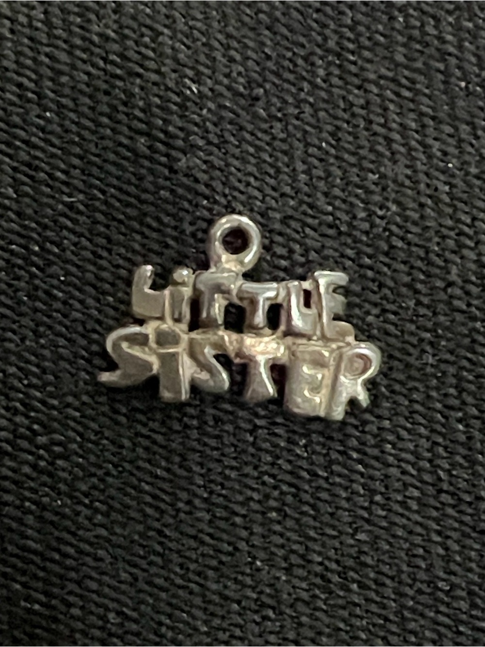 Sterling Silver “Little Sister” Charm